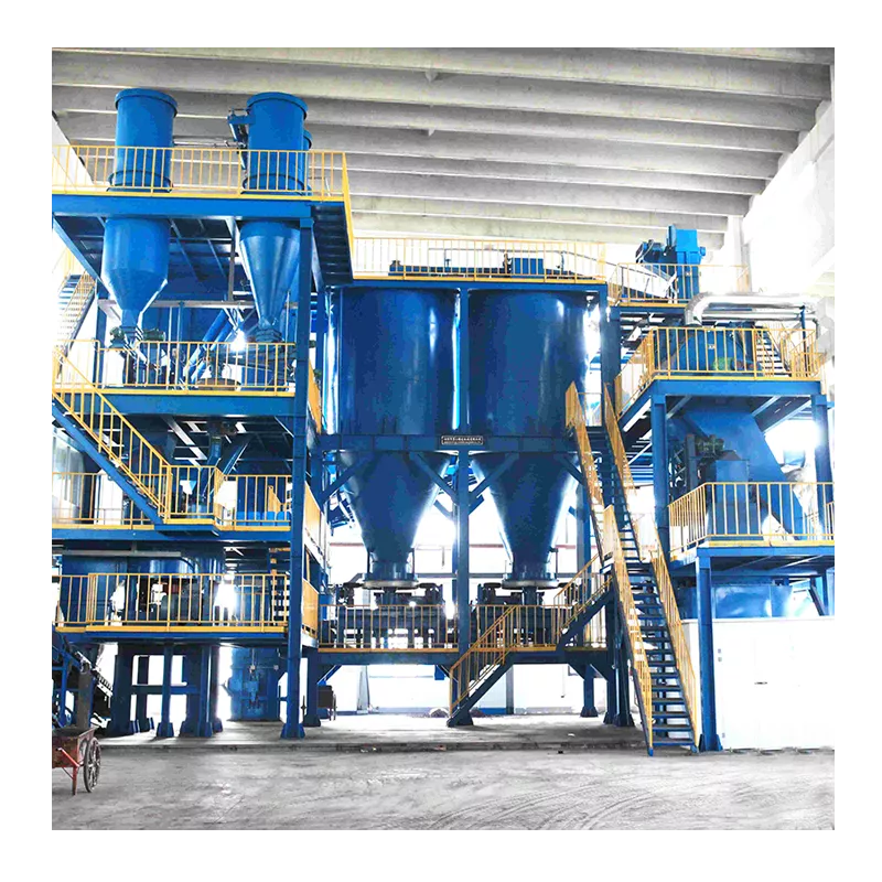 Automatic sand mixing line